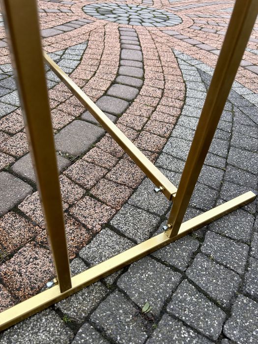Stelaż ścianka tło ślubne do tkanin przeplatanych