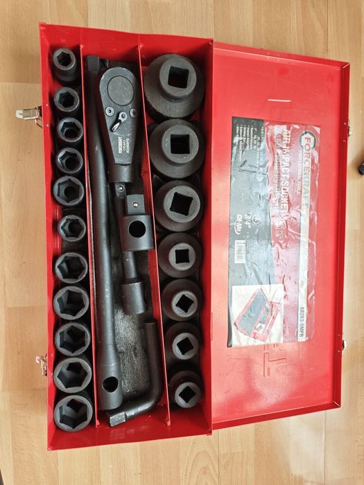 Набір ударних головок FORCEKRAFT 3/4”, 26 предметів, професійний