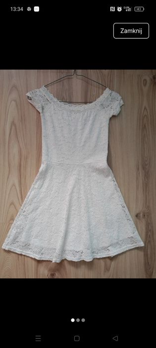 Sukienka koronkowa rozm 140