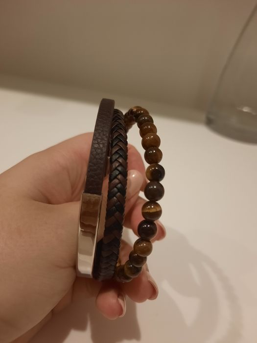 Pulseira homem castanha