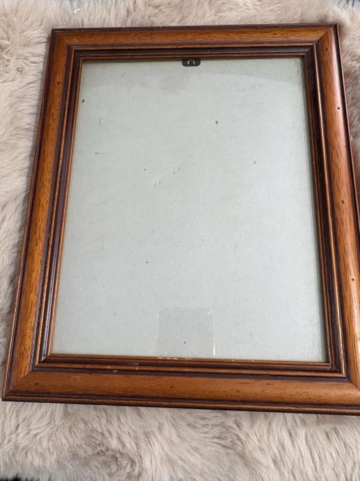 Drewniana ramka na zdjęcie vintage