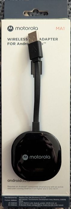 Motorola MA1 – adapter bezprzewodowy Android Auto + gwarancja