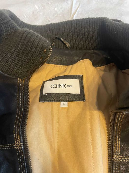 Kurtka skórzana brązowa OCHNIK pure L męska