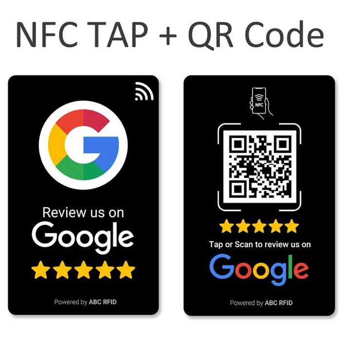 Cartão NFC + QR Code para Avaliações Google – Ideal para Negócios