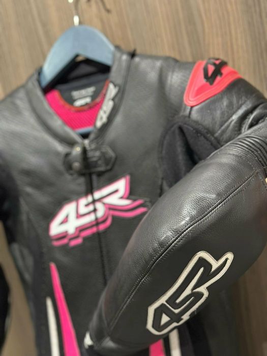 Kombinezon skórzany 4SR RR  Lady Pink roz. 34