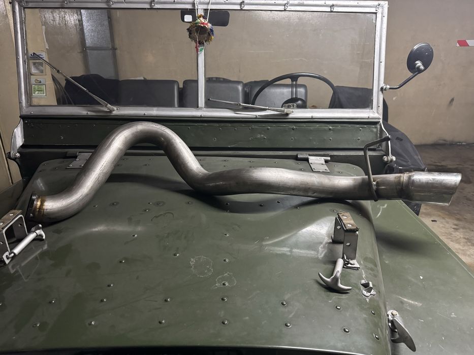 Straight rear exhaust defender 90 td5 / puma