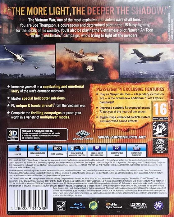 AIR CONFLICTS VIETNAM Ultimate Edition Playstation 4 PS4 PS5