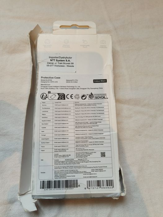 Oryginalne etui do Oppo A78 nowe czarne