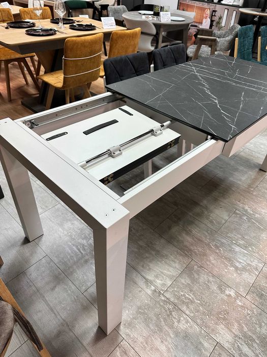 Rozkładany stół z sklejki meblowej/MDF i laminatu EGGER 123*75+50