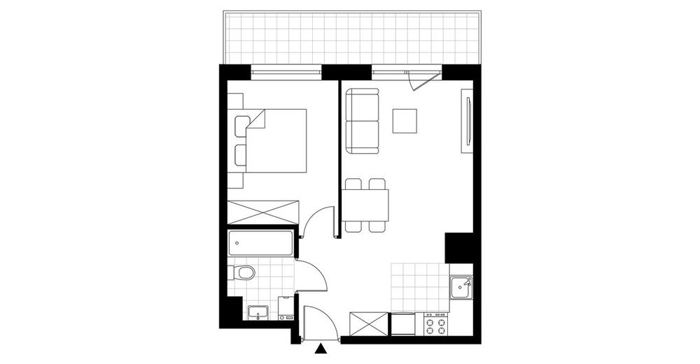 2-pokojowe mieszkanie 38 m² + balkon Bez Prowizji - Więcej