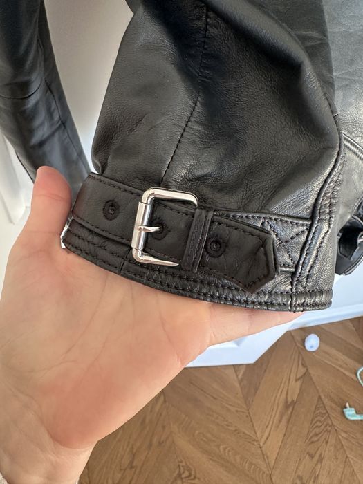 Skorzana kurtka Massimo Dutti