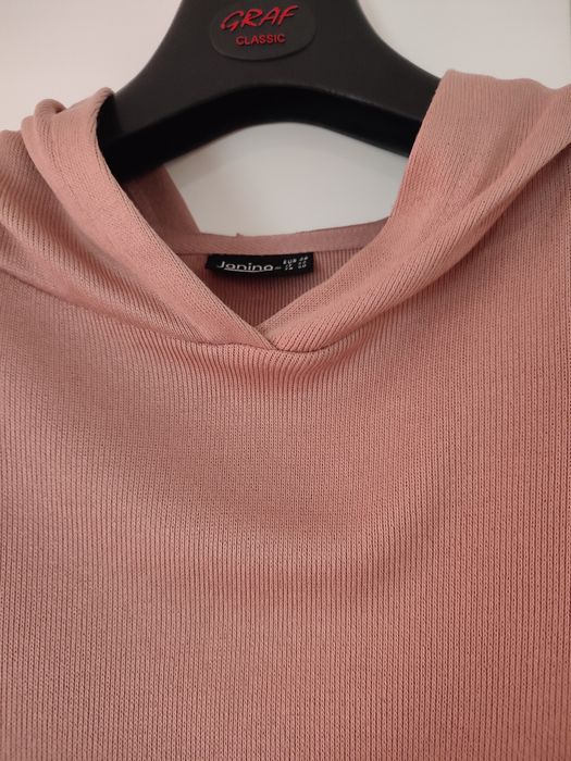 Bluza damska cienka z kapturem, rozm.48 luźna.