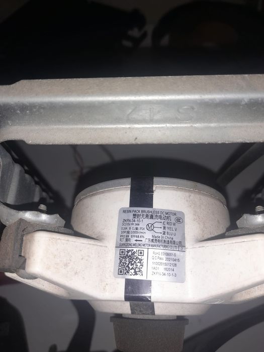 Ventilador e placa unidade exterior ar condicionado midea 18.000btu