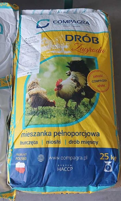 Pasza dla kaczek, gęsi, kur, indyka Compagra Kurka wolnowybiegowa