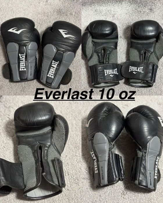Перчатки EVERLAST 10 oz, 12 oz,VENUM, боксерські шоломи ZELART, корсет