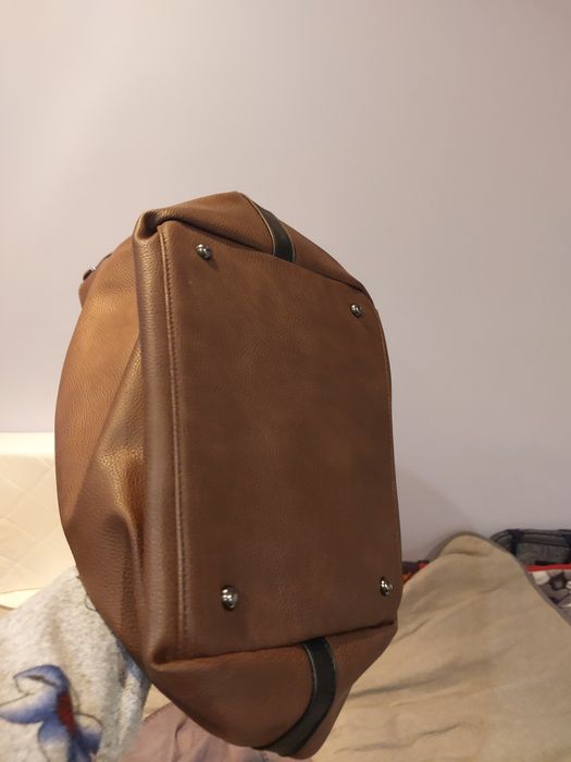 Duza brazowo-czarna shoperka by Jemioł,