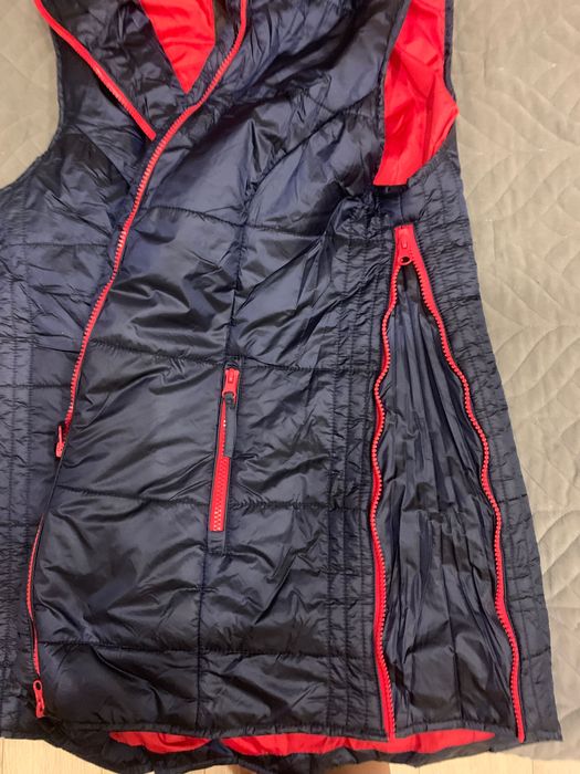 Жилет для вагітних р.38синій з червоним новий