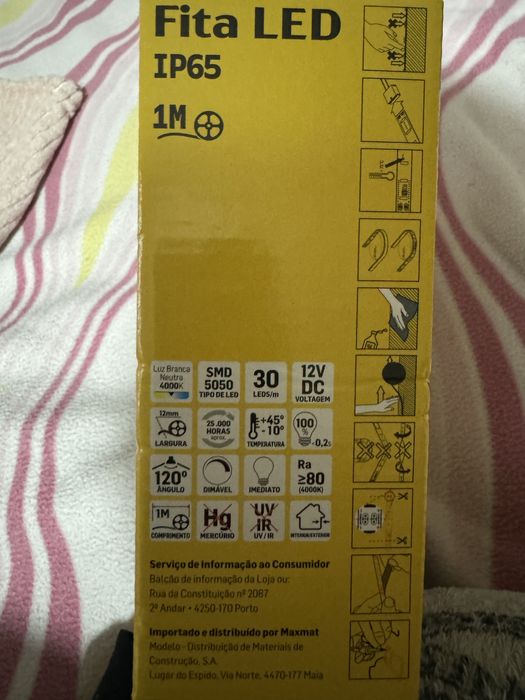 Led com um metro de fita