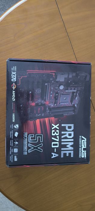 Caixa Vazia ASUS Prime X370-A + Manuais, CD e Cabo SATA