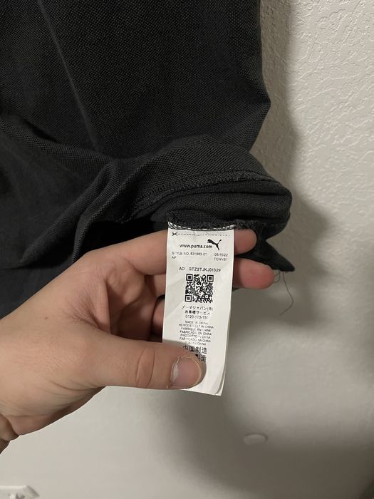 Серое мужское поло Puma x Mercedes Amg F-1 grey polo shirt