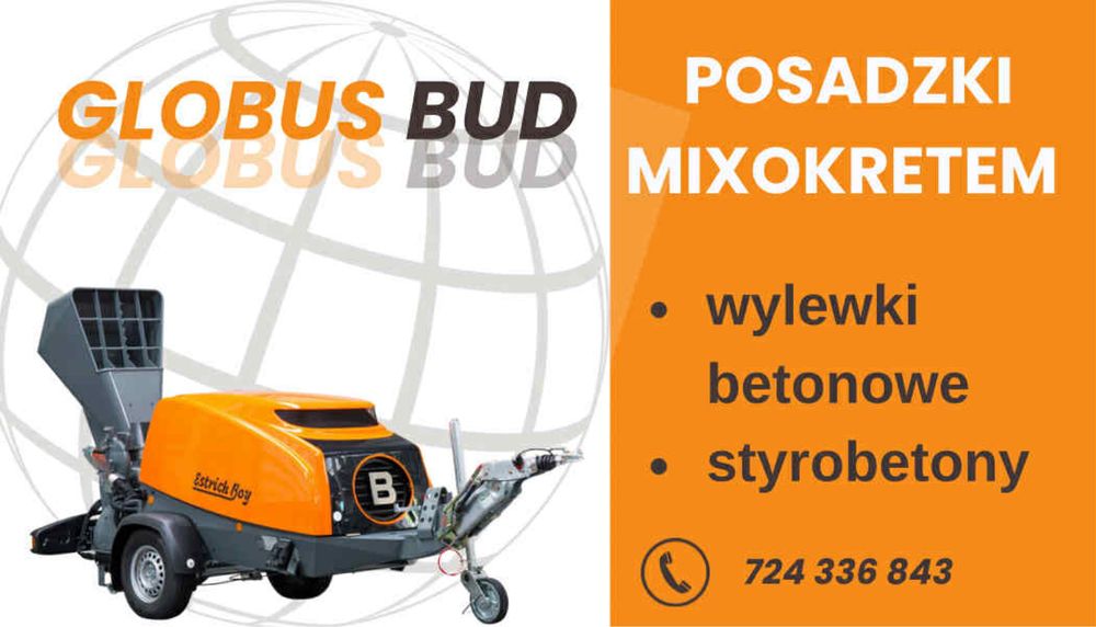 Wylewki maszynowe mixokretem