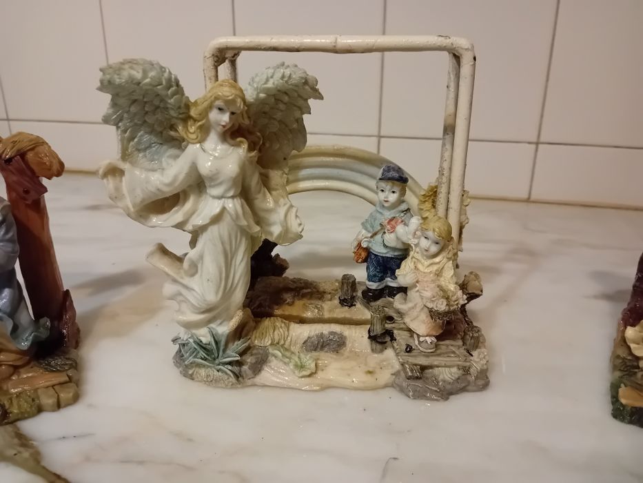 Conjunto de 3 Peças Decorativas Antigas
