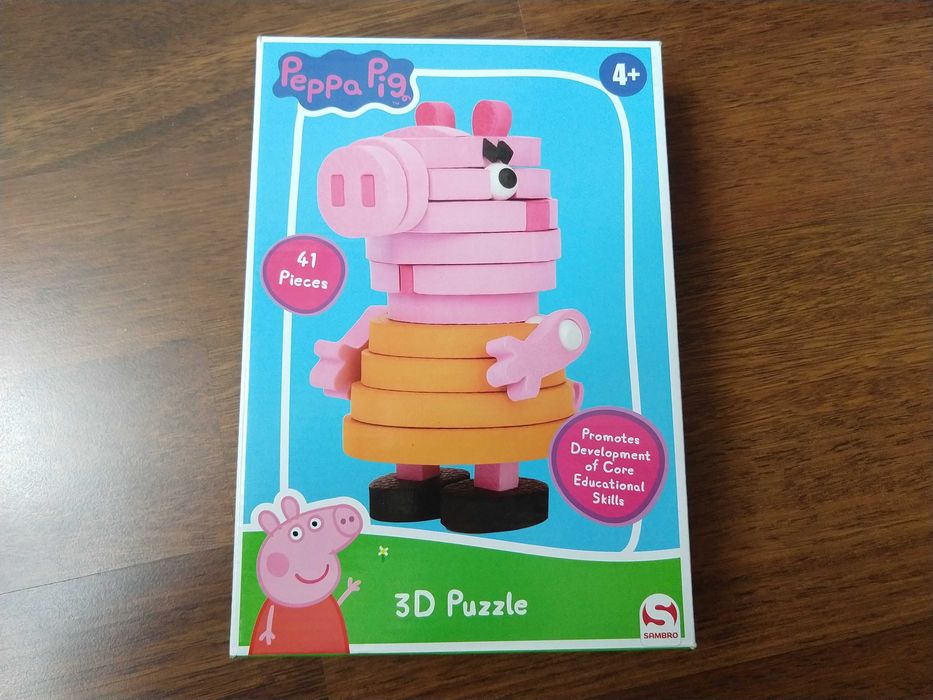Puzzle piankowe 3D - Świnka Peppa od 4 lat