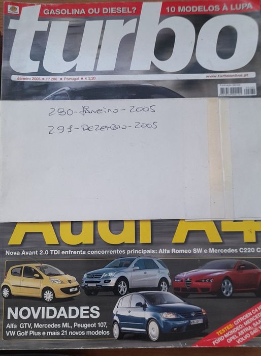 Revistas automóveis turbo