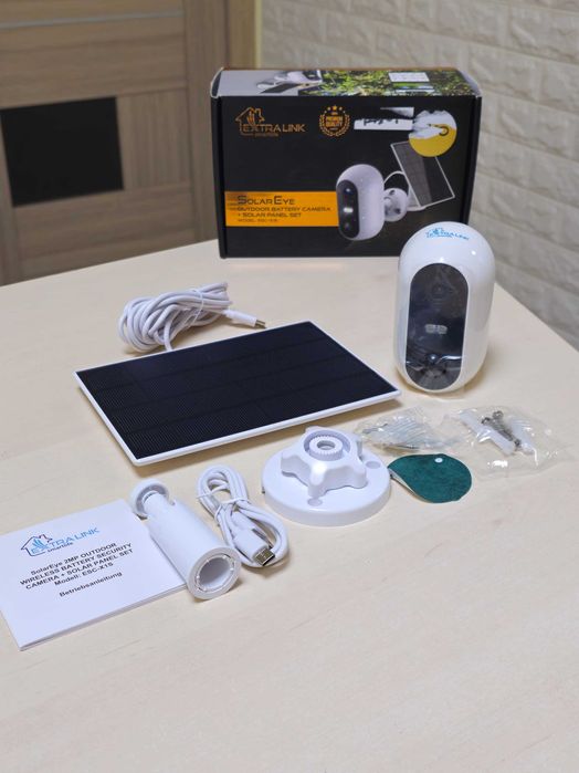 Камера Extralink SolarEye 5200mAh безпровідна 2Mp FullHD 180days+solar