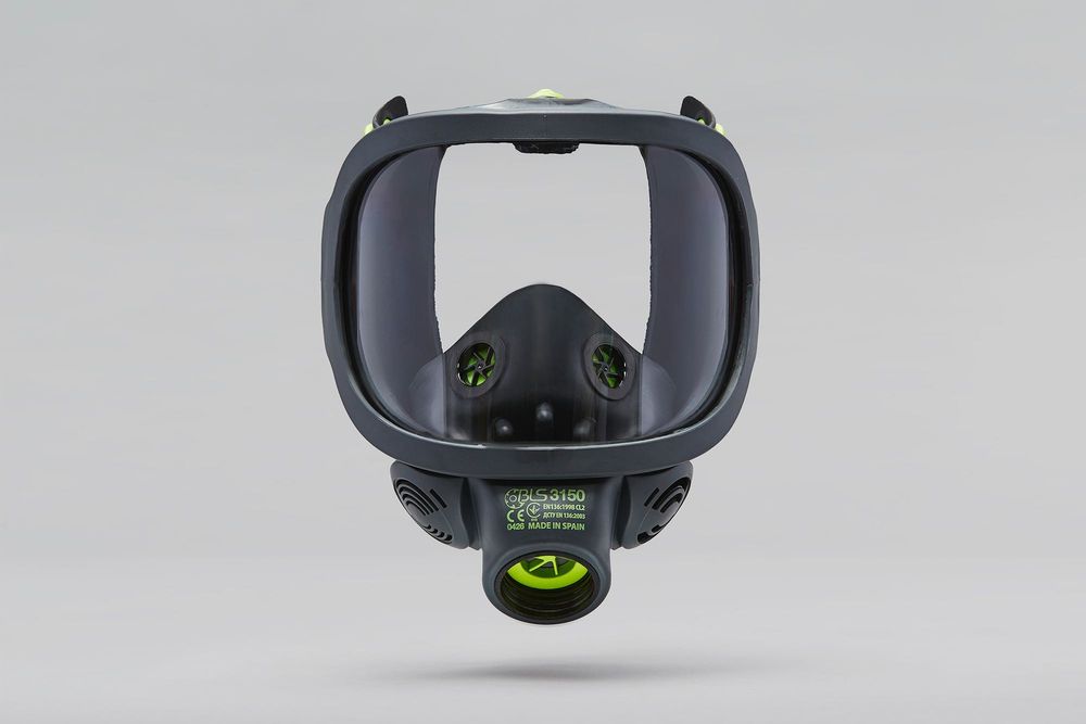 BLS 3150 CL2 Защитная маска противогаз панорамная с фильтром