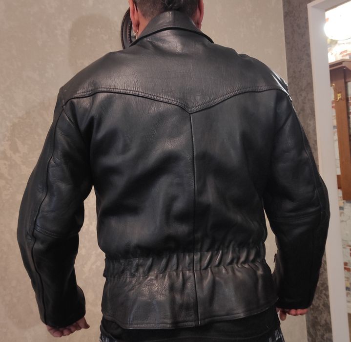 Кожаная мото косуха