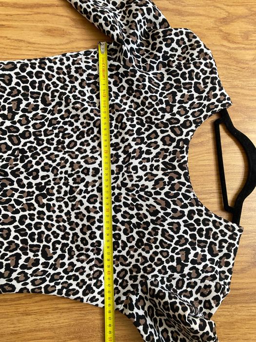 Sukienka w panterkę zamek L jak masełko