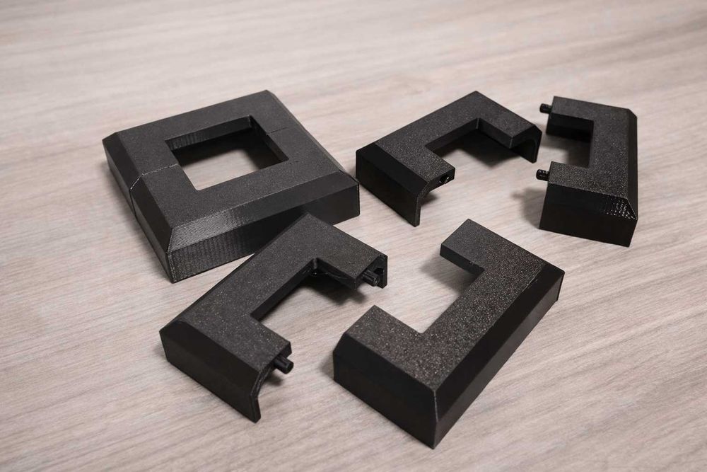 Maskownica na słupek dzielona,  rozeta na słupek 40x40,  łączona