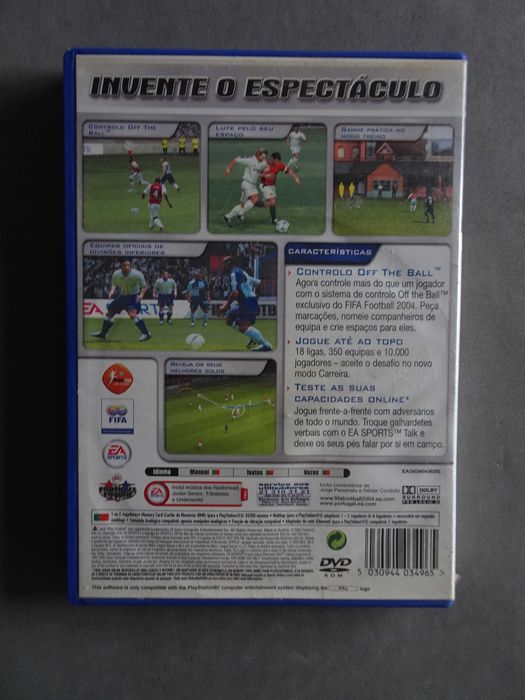 Jogo Playstation 2 PS2 - FIFA Football 2004
