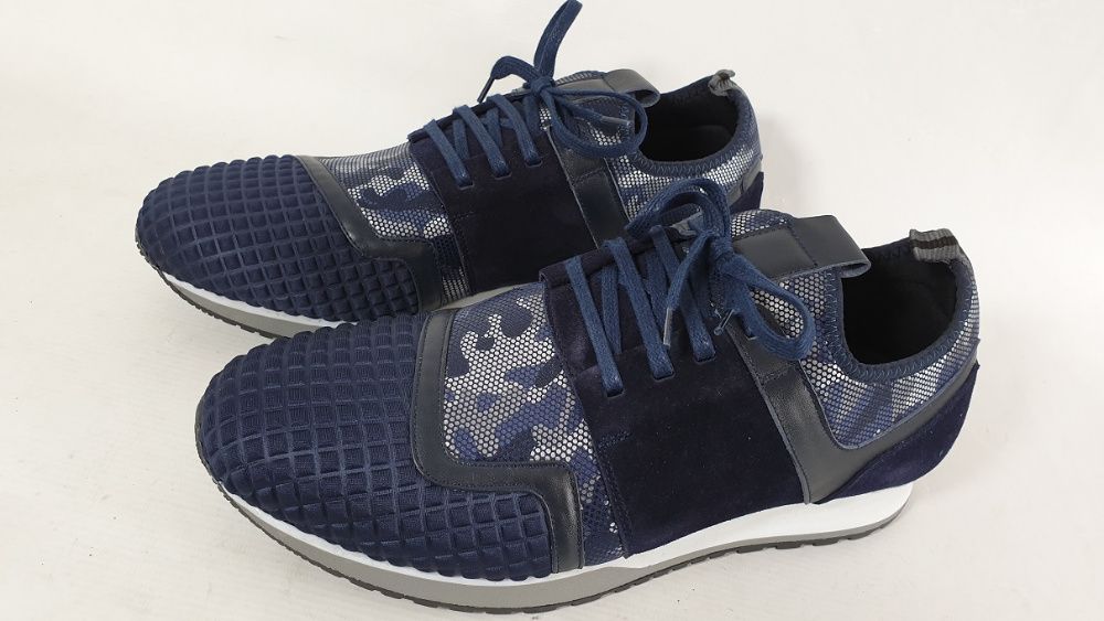 LUCIANO PARTELLI skórzane nowe ADIDASY męskie R 42