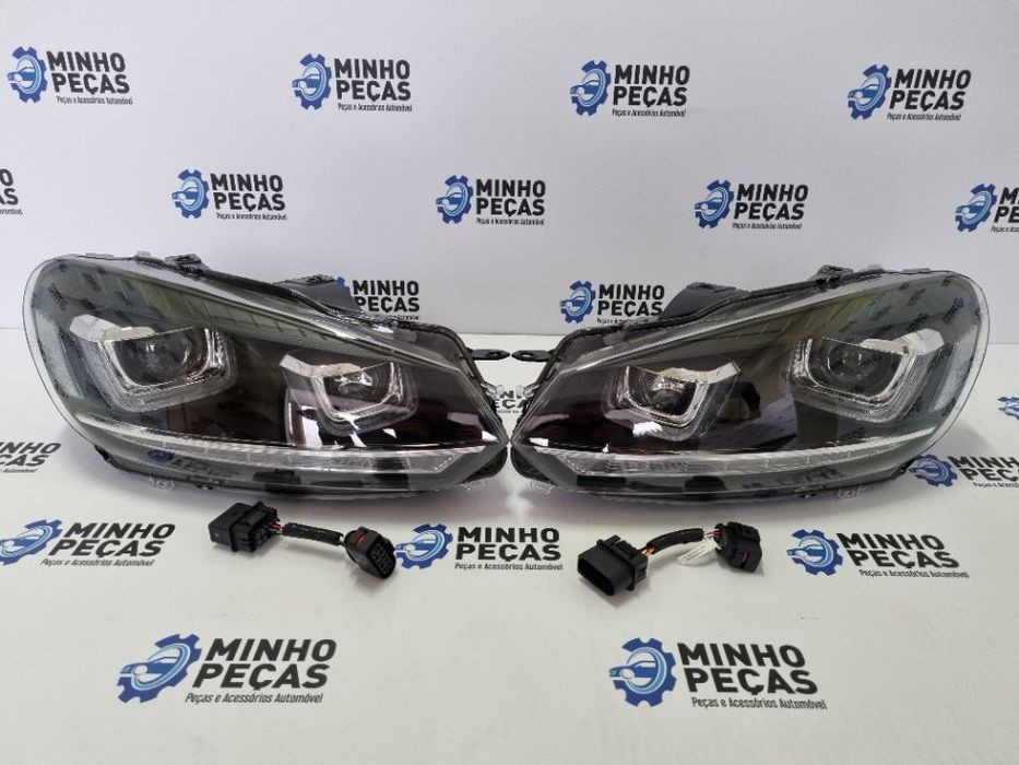 Faróis Golf 6 3D LED DRL U