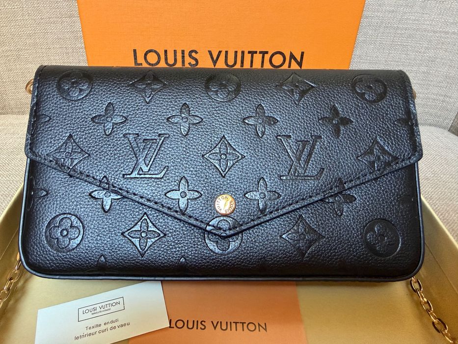 Torebka Louis Vuitton LV czarna ZESTAW