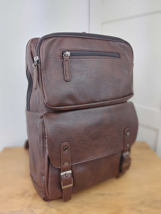 Plecak Męski z Kieszeniami Retro Vintage Na Laptopa Pojemny XXL