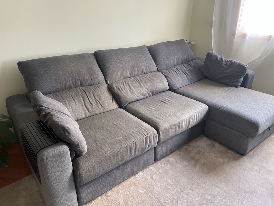 Sofá ESKILSTUNA IKEA 3 lugares com chaise longue – Cinzento