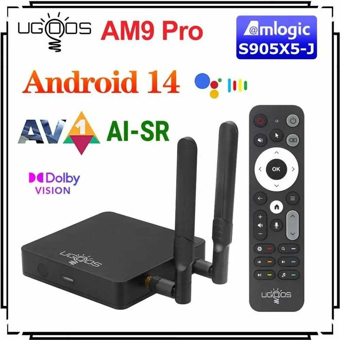 TV Box Ugoos AM9 PRO Amlogic S905X5 4/64 AIPQ AISR Dolby Vision LPDDR5