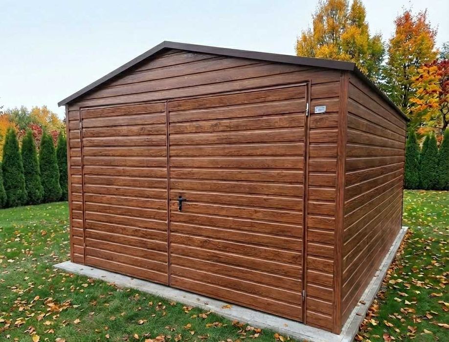 Garaż blaszany 4x6 drewnopodobny, Różne wymiary 4x5 6x5 6x6 Producent