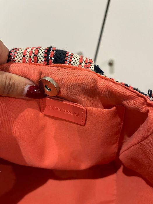 Mala/saca em tons rosa brilhante da Women Secret como nova