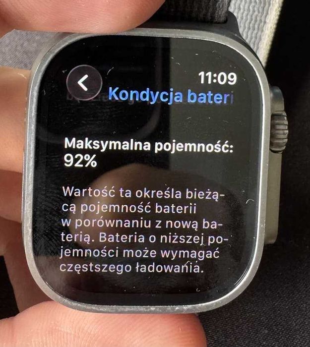 Apple Watch Ultra 2 GPS + Cell 49mm bat. 92% tytan 2 paski - super stan