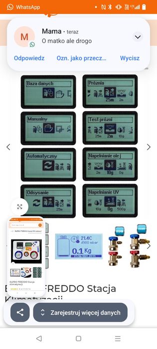 Stacja serwisu klimatyzacji Freddo R134a/1234yf