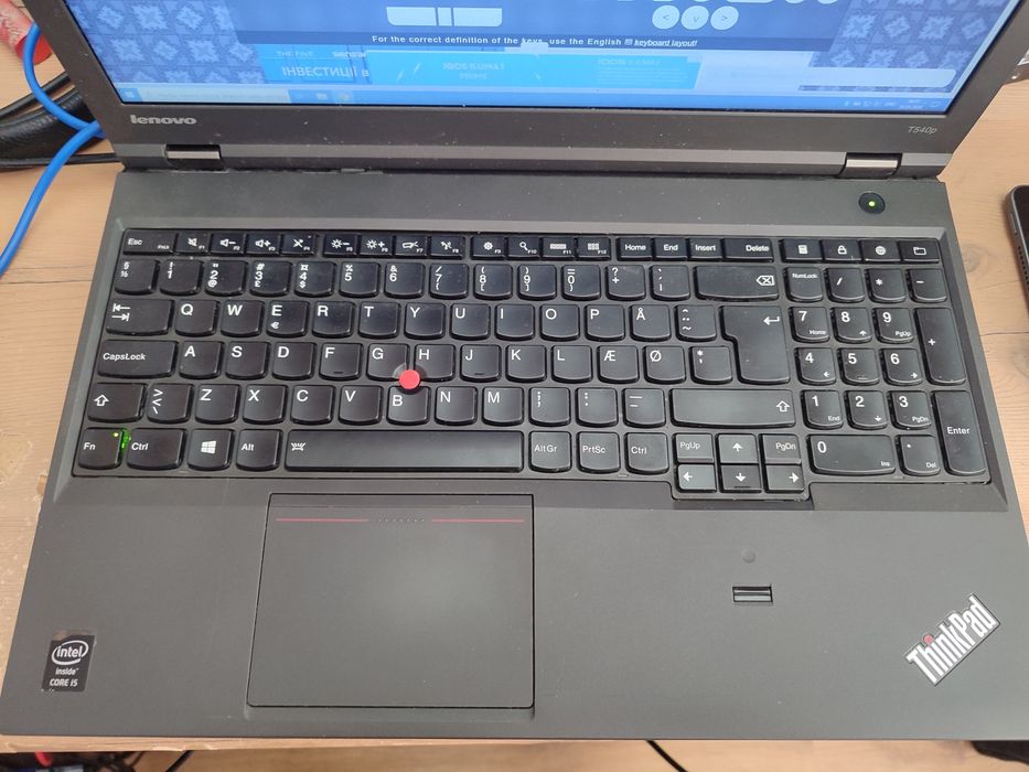 Ноутбук Lenovo Thinkpad T540p i5-4210m. 1080p FullHD.
