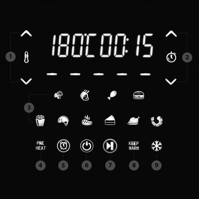 MOCNA XXL Frytkownica beztłuszczowa frytownica separator 1700W DUŻA 8L