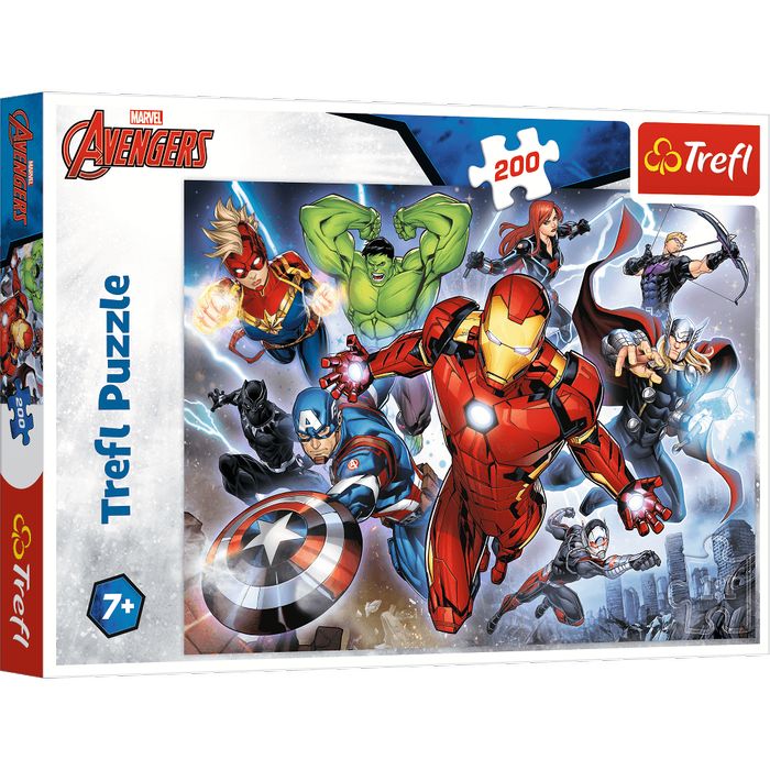Puzzle 200 Waleczni Avengersi 13260 Trefl Pap Nowa Nieużywana
