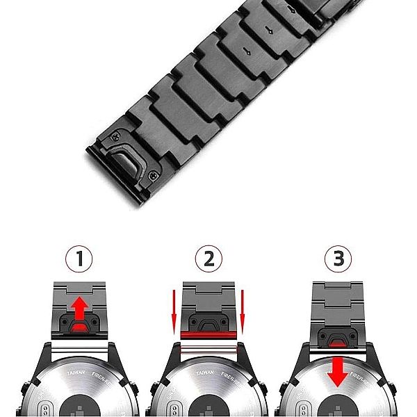 Bransoleta Steelband do Garmin Fenix 3 / 5X / 3HR / 5X Plus / 6X / 6X