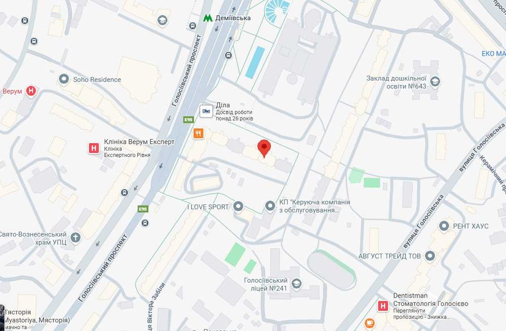 2-кімнатна квартира в Голосіївському районі, 5хв від метро