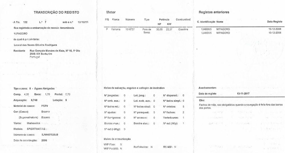 Vendo Barco Sport Marine